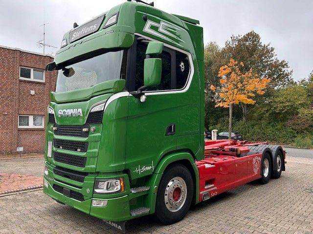 Scania S580 V8 MEILLER Abroller  mit Lift+Lenkachse 6x2 - Крюковой мультилифт: фото 1 Scania S580 V8 MEILLER Abroller  mit Lift+Lenkachse 6x2 - Крюковой мультилифт: фото 1