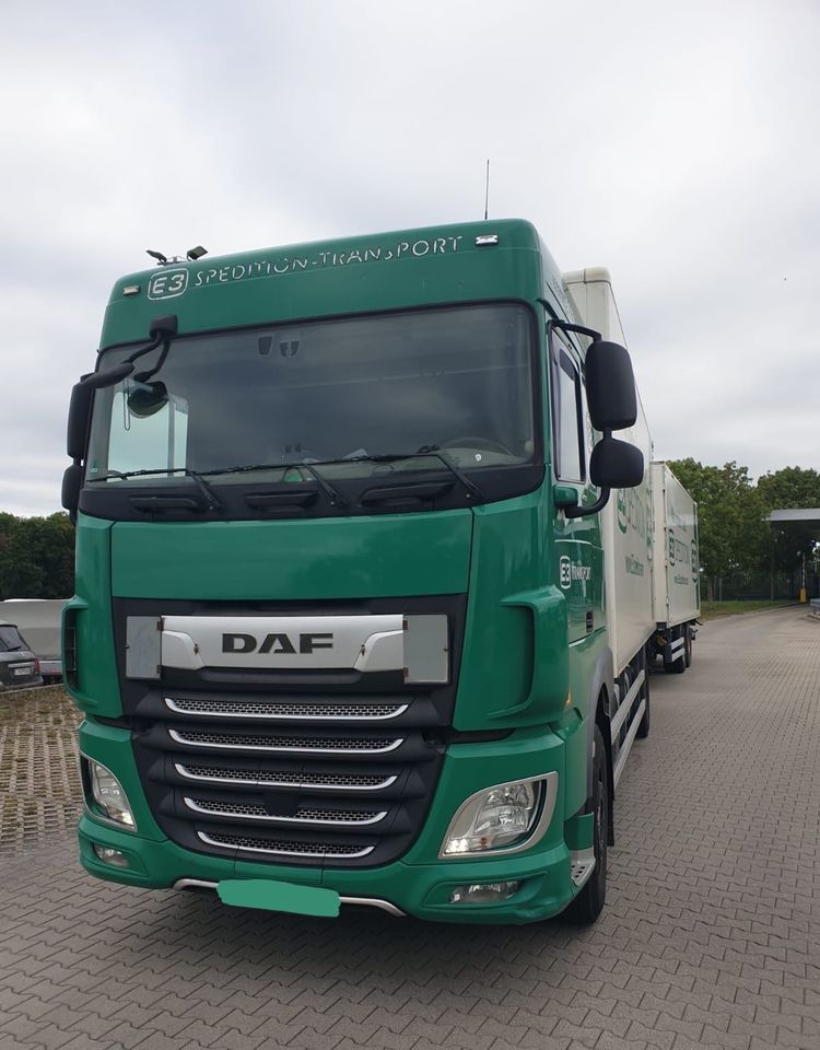 DAF XF ZESTAW TANDEM 2021 ORYGINALNY PRZEBIEG z Niemiec / PRZEJAZDOWY Z WINDĄ / - Грузовик с закрытым кузовом: фото 1 DAF XF ZESTAW TANDEM 2021 ORYGINALNY PRZEBIEG z Niemiec / PRZEJAZDOWY Z WINDĄ / - Грузовик с закрытым кузовом: фото 1