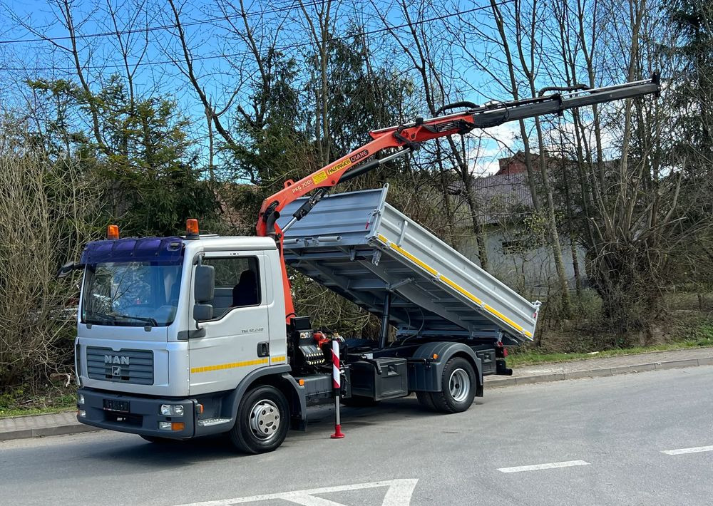 MAN MAN TGL 12-240 Kiper Wywrotka 4x2 Kran PALFINGER PK 12500 BARDZO DOBRY STAN - Самосвал: фото 1 MAN MAN TGL 12-240 Kiper Wywrotka 4x2 Kran PALFINGER PK 12500 BARDZO DOBRY STAN - Самосвал: фото 1