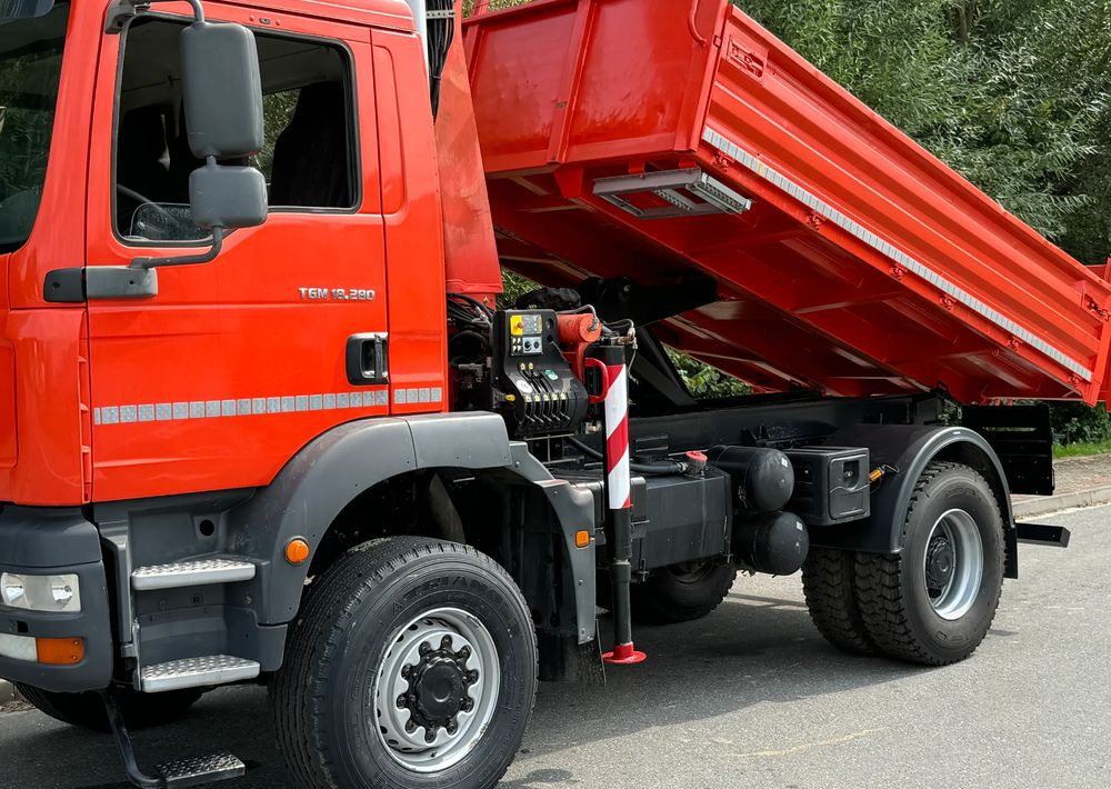 Самосвал MAN TGM 18-280 MAN 4x4 HDS PALFINGER 105 KIPER WYWROTKA MEILLER BARDZO DOBRY STAN: фото 20