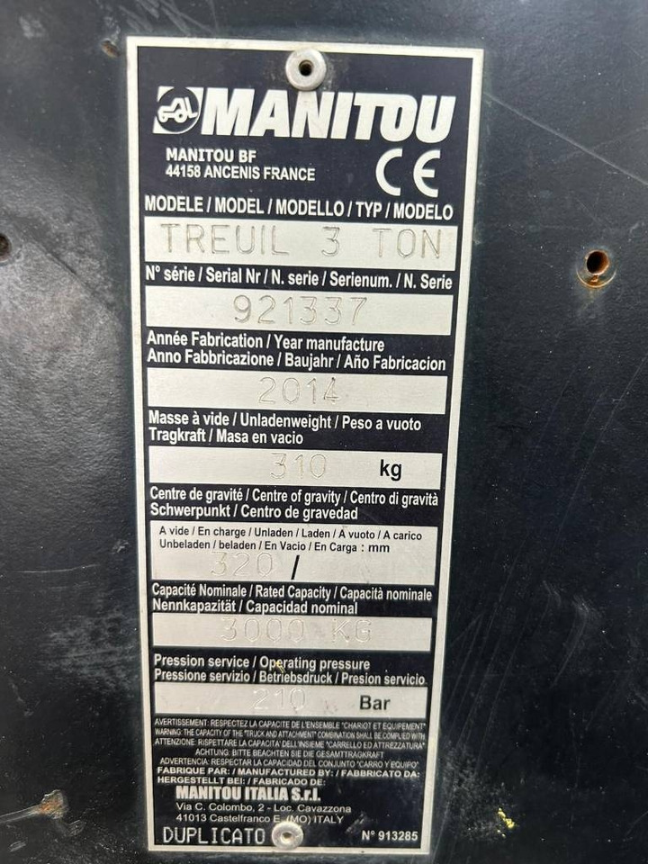 Manitou WINCH 3T - Лебёдка: фото 5 Manitou WINCH 3T - Лебёдка: фото 5
