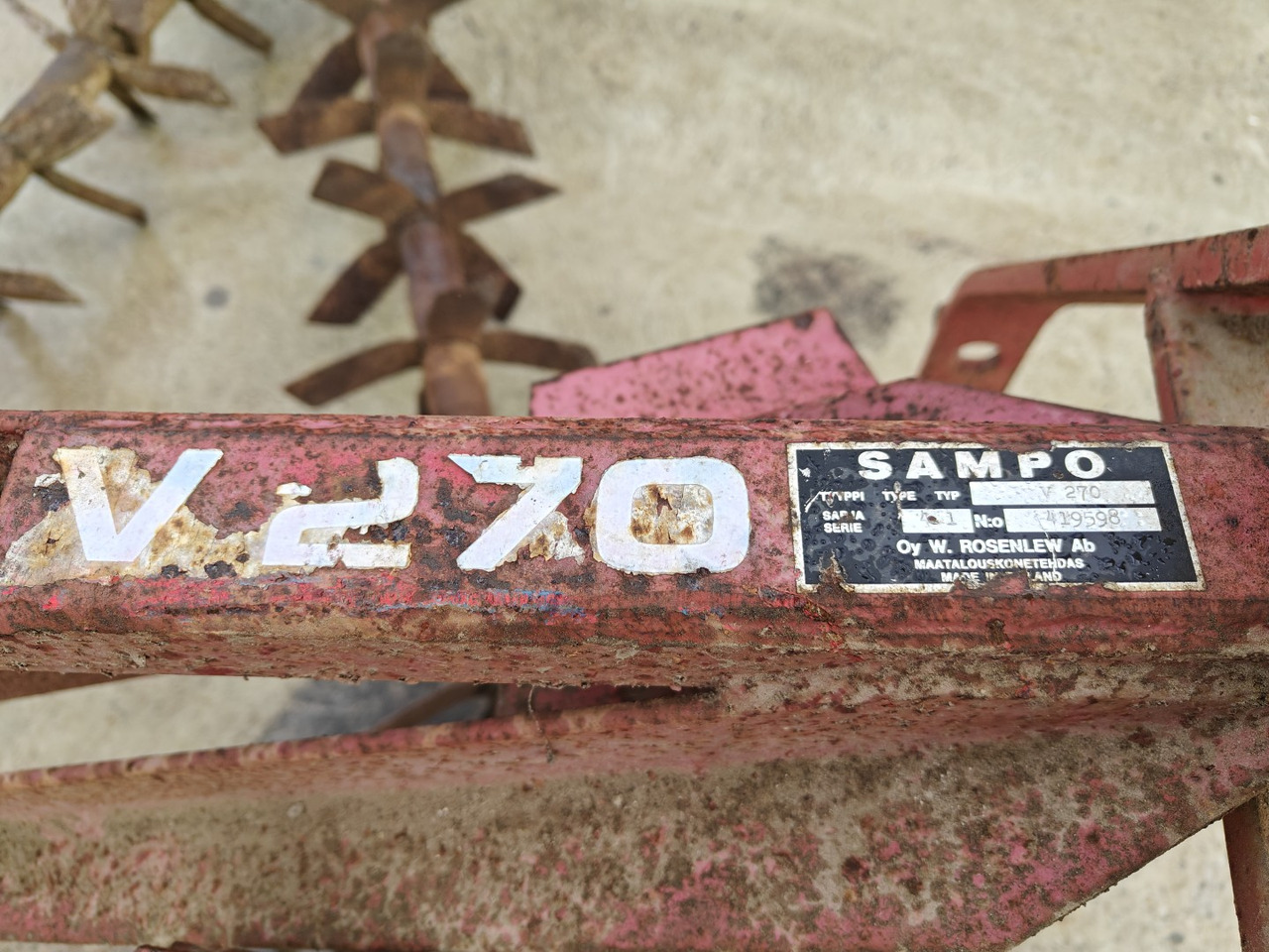 Борона Sampo V270 lapiorullaäes: фото 7