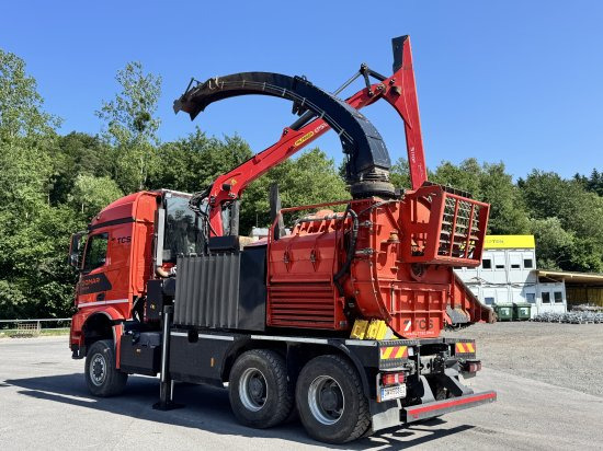 Mercedes-Benz ACTROS 6x4 DONAR 5810K ? Hack-LKW / Mobilhacker | TCS Umwelttechnik - Измельчитель древесины, Грузовик: фото 3 Mercedes-Benz ACTROS 6x4 DONAR 5810K ? Hack-LKW / Mobilhacker | TCS Umwelttechnik - Измельчитель древесины, Грузовик: фото 3