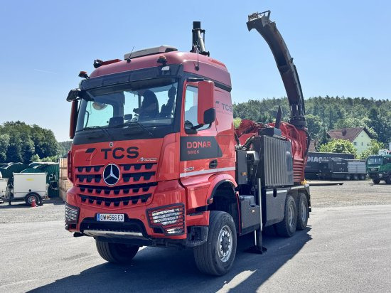 Mercedes-Benz ACTROS 6x4 DONAR 5810K ? Hack-LKW / Mobilhacker | TCS Umwelttechnik - Измельчитель древесины, Грузовик: фото 1 Mercedes-Benz ACTROS 6x4 DONAR 5810K ? Hack-LKW / Mobilhacker | TCS Umwelttechnik - Измельчитель древесины, Грузовик: фото 1