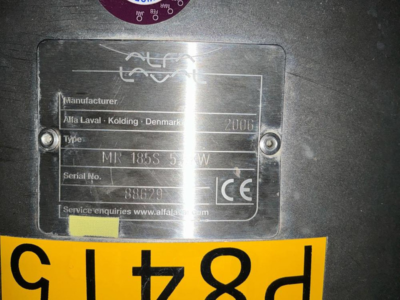 Alfa Romeo Laval MR 185S - Воздушный компрессор: фото 3 Alfa Romeo Laval MR 185S - Воздушный компрессор: фото 3