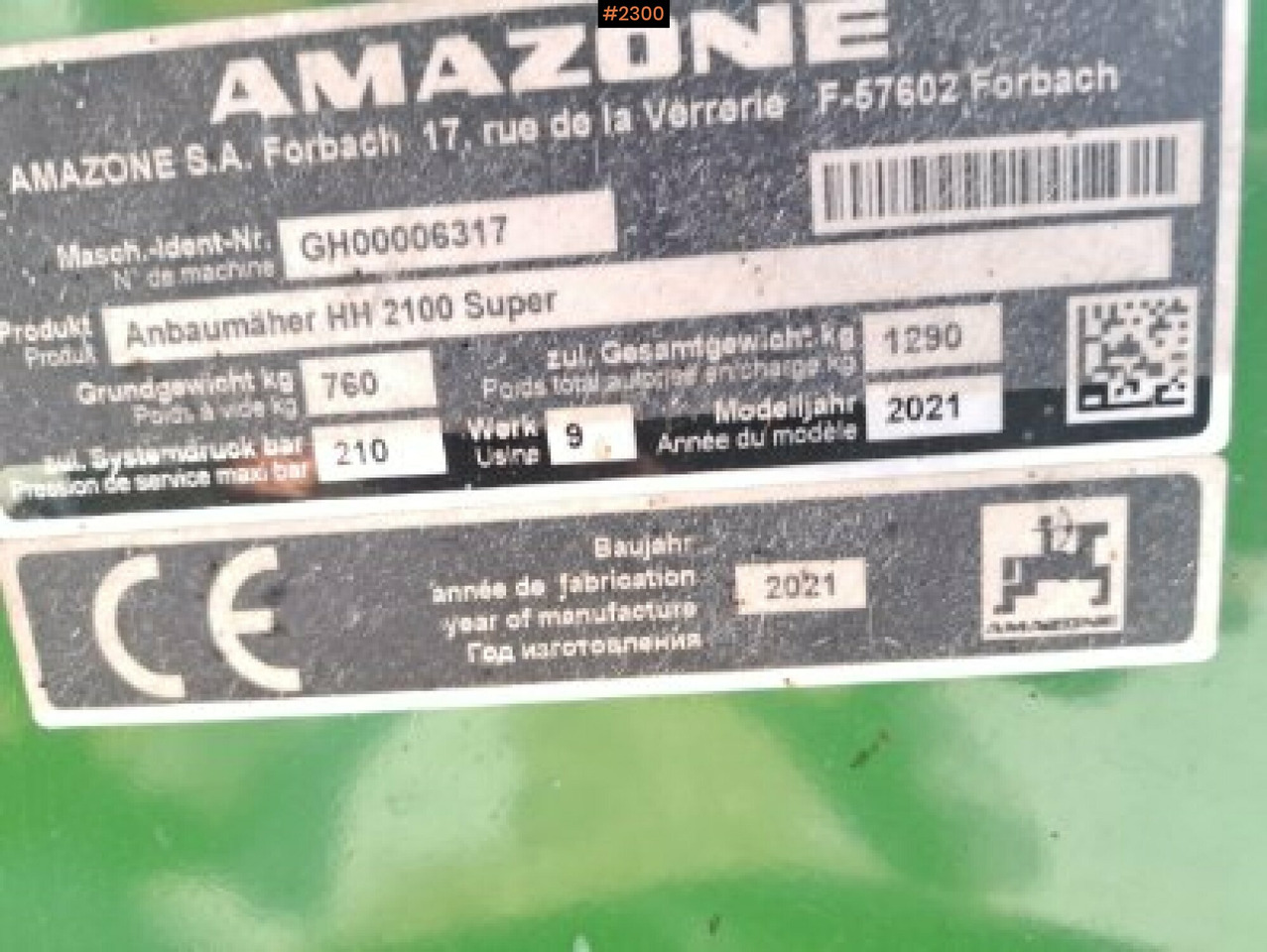 Horsemanure Collector Amazone Horsehopper Smartcut 2100 - Техника для обработки почвы: фото 5 Horsemanure Collector Amazone Horsehopper Smartcut 2100 - Техника для обработки почвы: фото 5