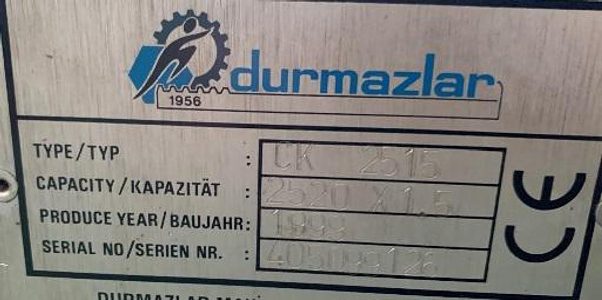 Abkantmaschine DURMAZLAR - Металлообрабатывающий станок: фото 3 Abkantmaschine DURMAZLAR - Металлообрабатывающий станок: фото 3