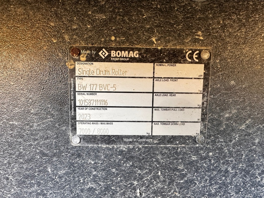 BOMAG DE BW 177 BVC-5 Stage V/Tier 4f - Каток: фото 2 BOMAG DE BW 177 BVC-5 Stage V/Tier 4f - Каток: фото 2