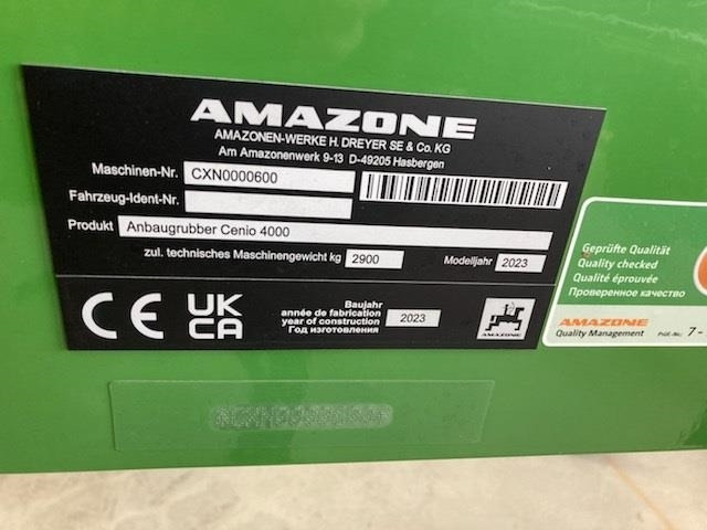 Amazone Cenio 4000 Super. - Борона: фото 5 Amazone Cenio 4000 Super. - Борона: фото 5