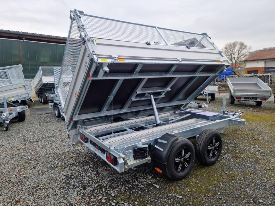 Böckmann DK-AL 3218/35 P 3,5t Gitter Rampen Stützen Alufelgen - Самосвальный прицеп: фото 3 Böckmann DK-AL 3218/35 P 3,5t Gitter Rampen Stützen Alufelgen - Самосвальный прицеп: фото 3