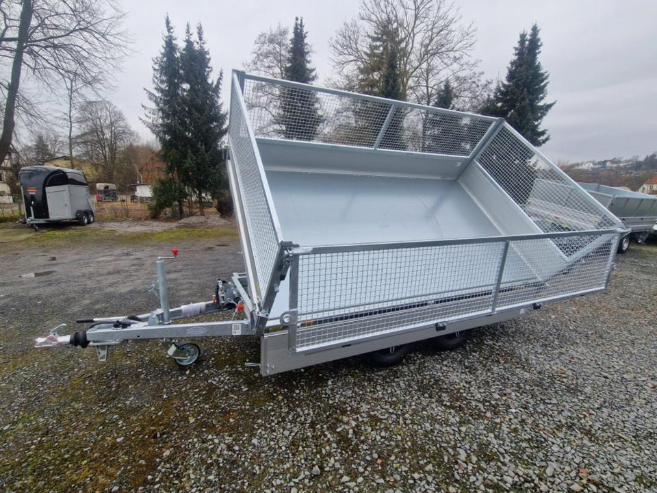 Böckmann DK-AL 3218/35 P 3,5t Gitter Rampen Stützen Alufelgen - Самосвальный прицеп: фото 5 Böckmann DK-AL 3218/35 P 3,5t Gitter Rampen Stützen Alufelgen - Самосвальный прицеп: фото 5