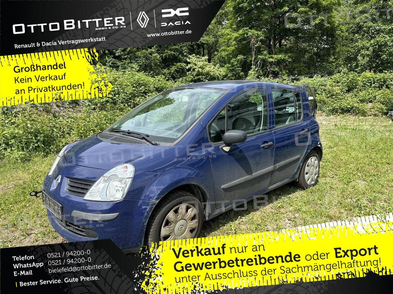 Седан Renault Modus 1.2 Avantage +MOTOR OHNE FUNKTION+: фото 1