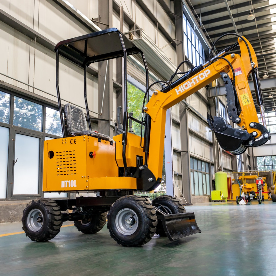 JINTOP HIGHTOP JT10L Wheel Excavator Mini Digger Small Digging machine with tyres - Строительная техника: фото 2 JINTOP HIGHTOP JT10L Wheel Excavator Mini Digger Small Digging machine with tyres - Строительная техника: фото 2