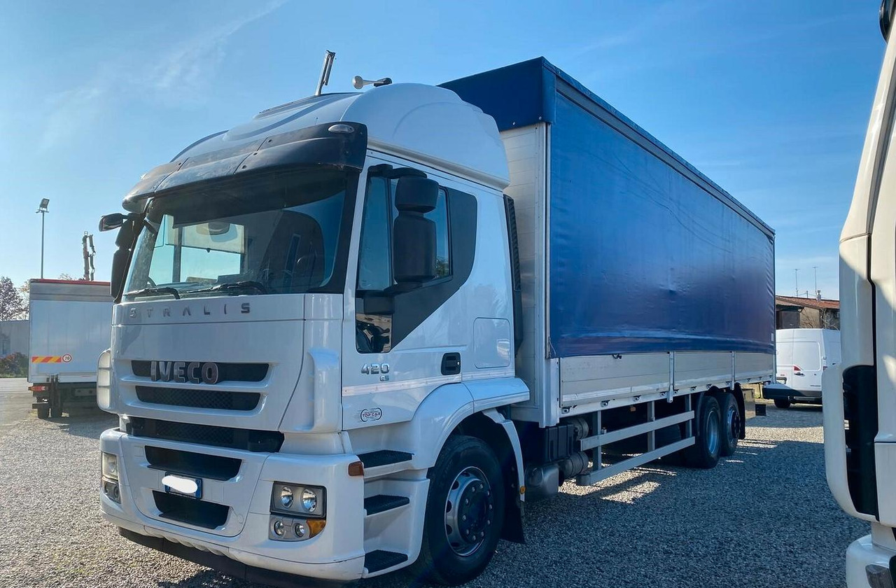 IVECO STRALIS 420 2008 CASSONE CENTINATO - Тентованный грузовик: фото 2 IVECO STRALIS 420 2008 CASSONE CENTINATO - Тентованный грузовик: фото 2