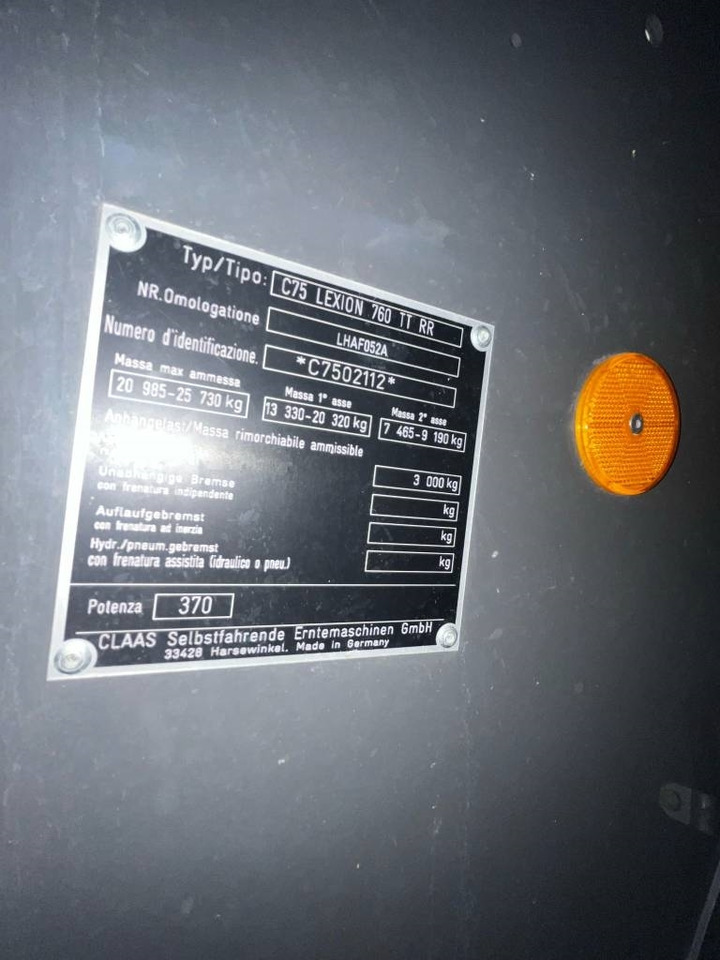 Claas LEXION 760 TT RISO  в лизинг Claas LEXION 760 TT RISO: фото 7