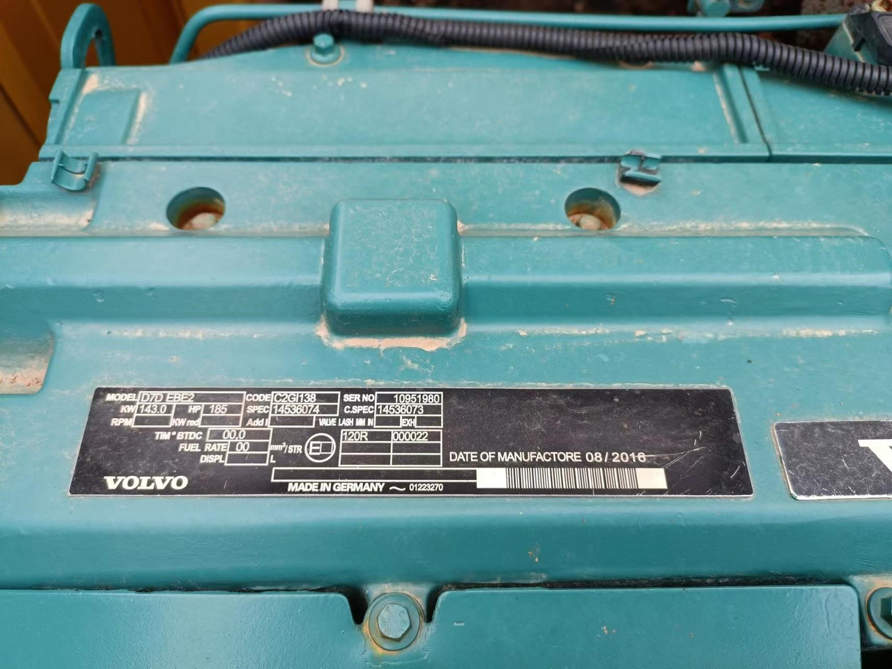 VOLVO D7D - Двигатель для Экскаваторов: фото 2 VOLVO D7D - Двигатель для Экскаваторов: фото 2