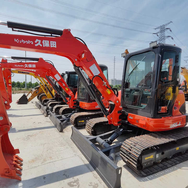 Perfect Condition Kubota U55-4 Japan Brand Mini Excavator with Pusher for Sale Kubota U25 35 55 5tons - Мини-экскаватор: фото 1 Perfect Condition Kubota U55-4 Japan Brand Mini Excavator with Pusher for Sale Kubota U25 35 55 5tons - Мини-экскаватор: фото 1