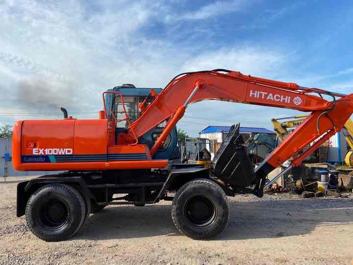 Used Hitachi Ex100WD Wheel Excavator for Sale Japan Made Hitachi Ex100wd Wheeled Excavator for Sale - Колёсный экскаватор: фото 2 Used Hitachi Ex100WD Wheel Excavator for Sale Japan Made Hitachi Ex100wd Wheeled Excavator for Sale - Колёсный экскаватор: фото 2