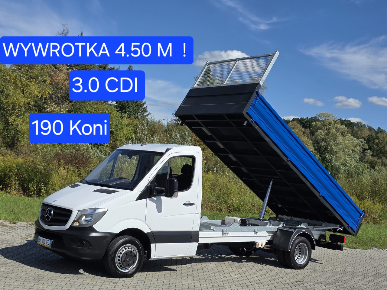 MERCEDES-BENZ Sprinter 419 CDI Wywrotka 4.50 M ! Kiper 3-Stronny ! Klima ! 3.0 CDI * 190 Km ! - Малотоннажный самосвал: фото 1 MERCEDES-BENZ Sprinter 419 CDI Wywrotka 4.50 M ! Kiper 3-Stronny ! Klima ! 3.0 CDI * 190 Km ! - Малотоннажный самосвал: фото 1
