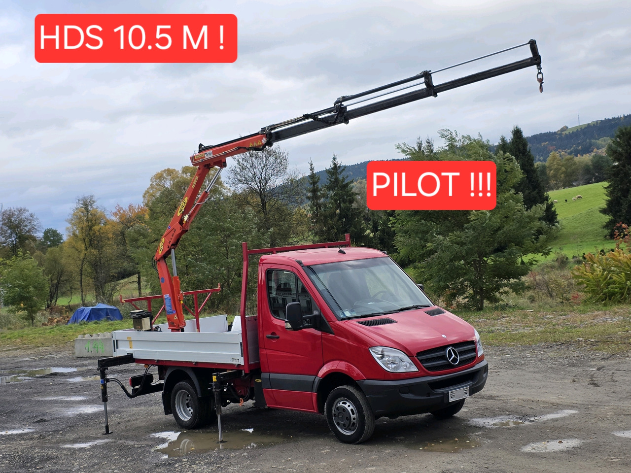 Mercedes-Benz Sprinter 418 CDI Skrzynia +HDS 10.5 M +Pilot ! 87000km ! - Малотоннажный бортовой грузовик: фото 1 Mercedes-Benz Sprinter 418 CDI Skrzynia +HDS 10.5 M +Pilot ! 87000km ! - Малотоннажный бортовой грузовик: фото 1