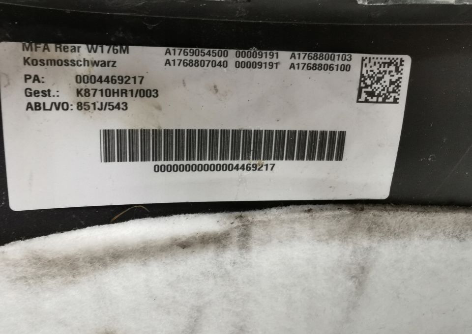 MERCEDES A KLASA TYL W 176 - Аэродинамика/ Спойлеры: фото 4 MERCEDES A KLASA TYL W 176 - Аэродинамика/ Спойлеры: фото 4