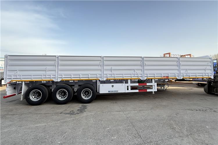 TITAN 2025 New 60 Ton Dropside Wall Trailer for Sale In Zimbabwe - Полуприцеп бортовой/ Платформа: фото 5 TITAN 2025 New 60 Ton Dropside Wall Trailer for Sale In Zimbabwe - Полуприцеп бортовой/ Платформа: фото 5