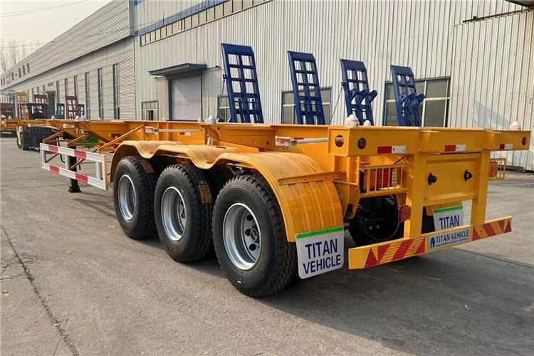TITAN 3 Axle Container Skeletal Trailer with Air Suspension for Sale In Aruba - Шасси полуприцеп: фото 2 TITAN 3 Axle Container Skeletal Trailer with Air Suspension for Sale In Aruba - Шасси полуприцеп: фото 2