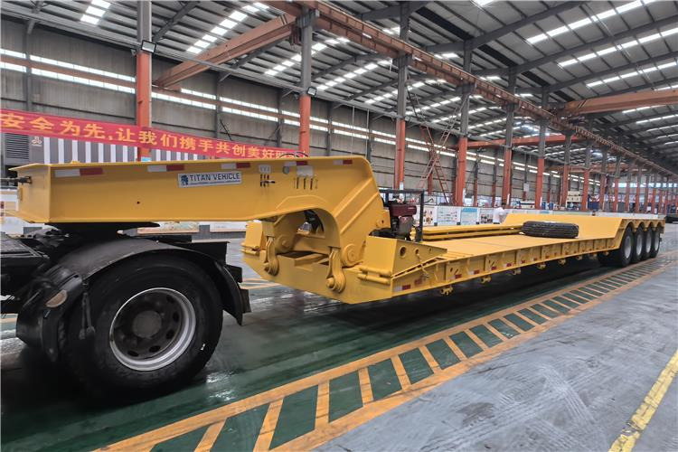 TITAN 4 Axle 100 Ton Removable Gooseneck Trailer for Sale in PNG - Низкорамный полуприцеп: фото 1 TITAN 4 Axle 100 Ton Removable Gooseneck Trailer for Sale in PNG - Низкорамный полуприцеп: фото 1