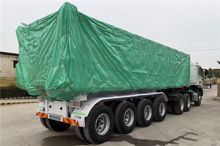 TITAN 4 Axle 80 Ton Dump Semi Trailer for Sale In Cameroon - Самосвальный полуприцеп: фото 4 TITAN 4 Axle 80 Ton Dump Semi Trailer for Sale In Cameroon - Самосвальный полуприцеп: фото 4
