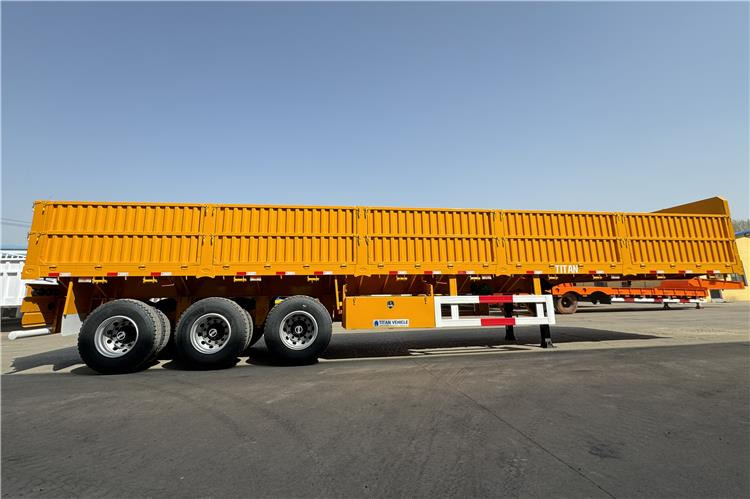 TITAN Tri Axle Side Wall Semi Trailer with 60 Ton Capcaity for Sale In Senegal - Полуприцеп бортовой/ Платформа: фото 5 TITAN Tri Axle Side Wall Semi Trailer with 60 Ton Capcaity for Sale In Senegal - Полуприцеп бортовой/ Платформа: фото 5