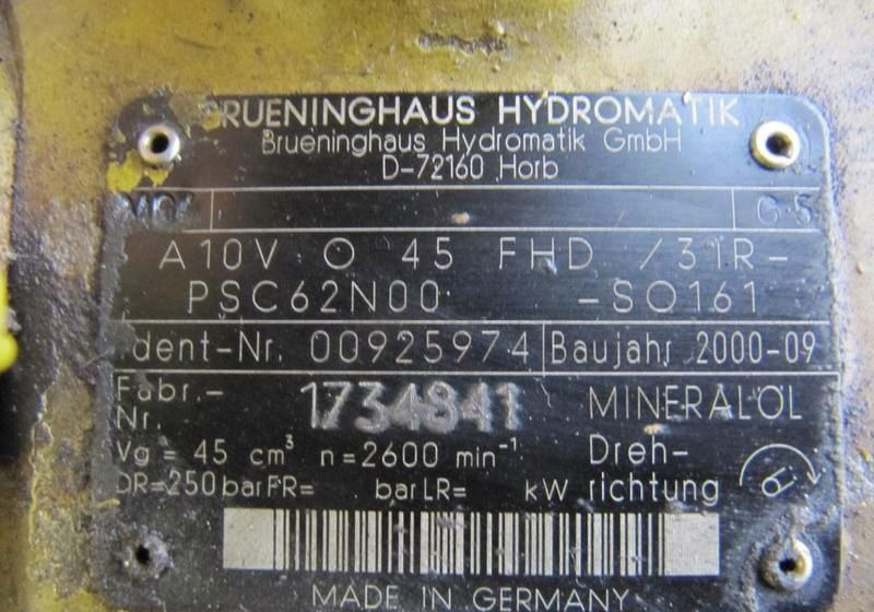 POMPA HYDRAULICZNA Atlas Liebherr A10v - Гидравлический насос: фото 3 POMPA HYDRAULICZNA Atlas Liebherr A10v - Гидравлический насос: фото 3