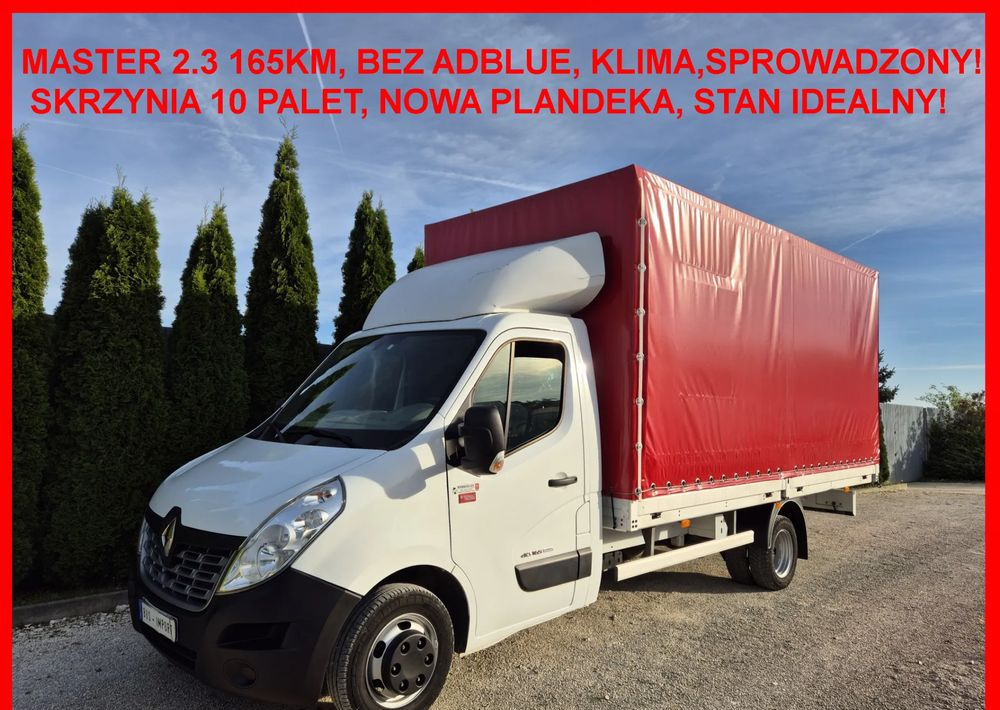 Renault Master 2.3 165KM Bez Adblue Skrzyniowy - Тентованный фургон: фото 2 Renault Master 2.3 165KM Bez Adblue Skrzyniowy - Тентованный фургон: фото 2