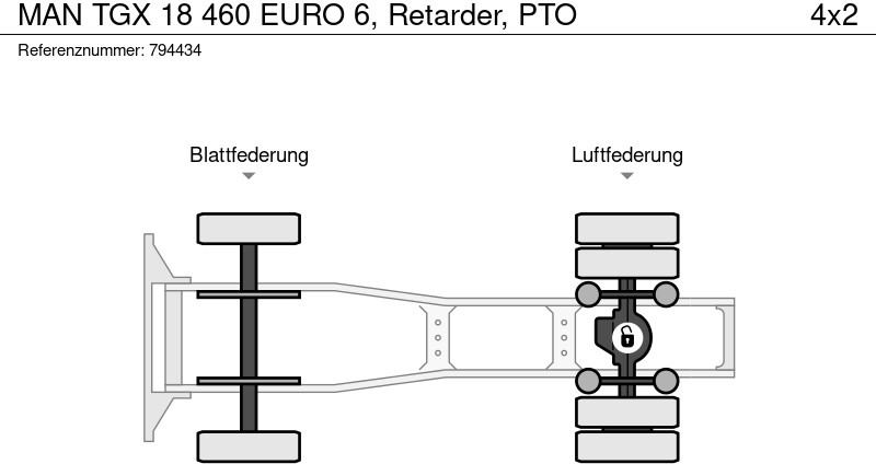 Тягач MAN TGX 18 460 EURO 6, Retarder, PTO: фото 13 Тягач MAN TGX 18 460 EURO 6, Retarder, PTO: фото 13