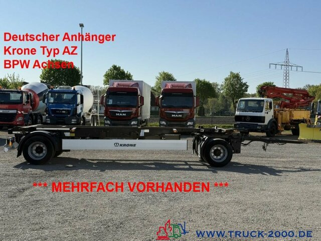 Krone AZ18 Box Carrier - Luft - BPW Achsen - Прицеп-контейнеровоз/ Сменный кузов: фото 1 Krone AZ18 Box Carrier - Luft - BPW Achsen - Прицеп-контейнеровоз/ Сменный кузов: фото 1