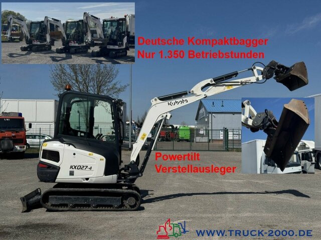 Kubota Kubota KX027-4 GL Verstellausleger + Powertilt - Мини-экскаватор: фото 1 Kubota Kubota KX027-4 GL Verstellausleger + Powertilt - Мини-экскаватор: фото 1