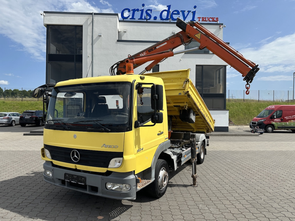 Mercedes-Benz 924 4x2 Meiller Terex Atlas 65.2 Kran - Самосвал, Автоманипулятор: фото 1 Mercedes-Benz 924 4x2 Meiller Terex Atlas 65.2 Kran - Самосвал, Автоманипулятор: фото 1
