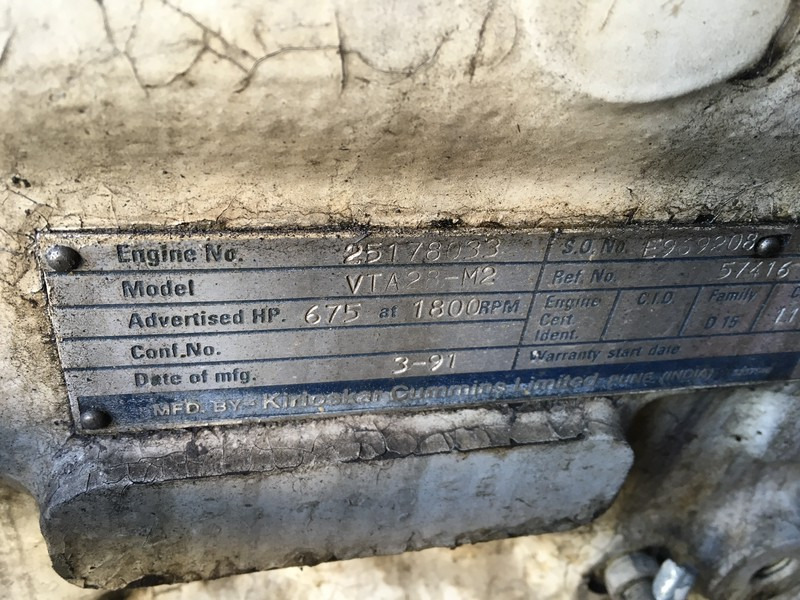 Cummins VTA28-M2 MARINE USED - Строительная техника: фото 5 Cummins VTA28-M2 MARINE USED - Строительная техника: фото 5