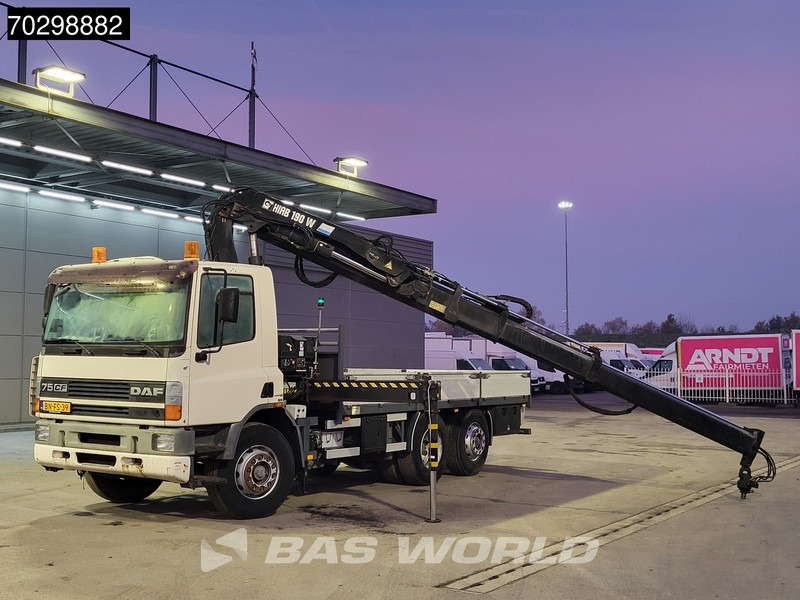 Грузовик бортовой/ Платформа, Автоманипулятор DAF 75CF.250 CF 6X2 HIAB 190W3 Crane Kran Remote Rotator Steering Axle Automatic Euro 3: фото 6