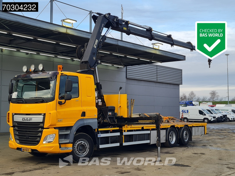 DAF CF 410 CF 6X2 HIAB 244EP-4 HIPRO Crane Kran Lift +Steering Axle Automatic Euro 6 - Грузовик бортовой/ Платформа, Автоманипулятор: фото 1 DAF CF 410 CF 6X2 HIAB 244EP-4 HIPRO Crane Kran Lift +Steering Axle Automatic Euro 6 - Грузовик бортовой/ Платформа, Автоманипулятор: фото 1