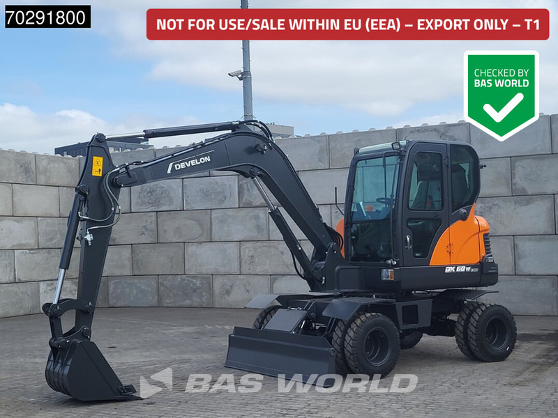 Develon DX60 WN ECO-1 A/C - Колёсный экскаватор: фото 1 Develon DX60 WN ECO-1 A/C - Колёсный экскаватор: фото 1
