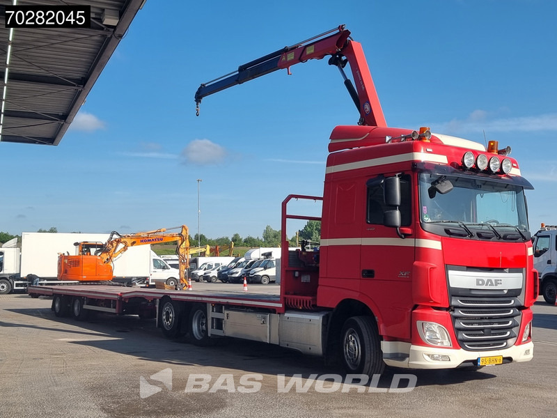 DAF XF 440 6X2 NL-Truck Transporter HMF 900-K2 Kran Winch Lift-Lenkachse Euro 6 - Грузовик, Автоманипулятор: фото 5 DAF XF 440 6X2 NL-Truck Transporter HMF 900-K2 Kran Winch Lift-Lenkachse Euro 6 - Грузовик, Автоманипулятор: фото 5