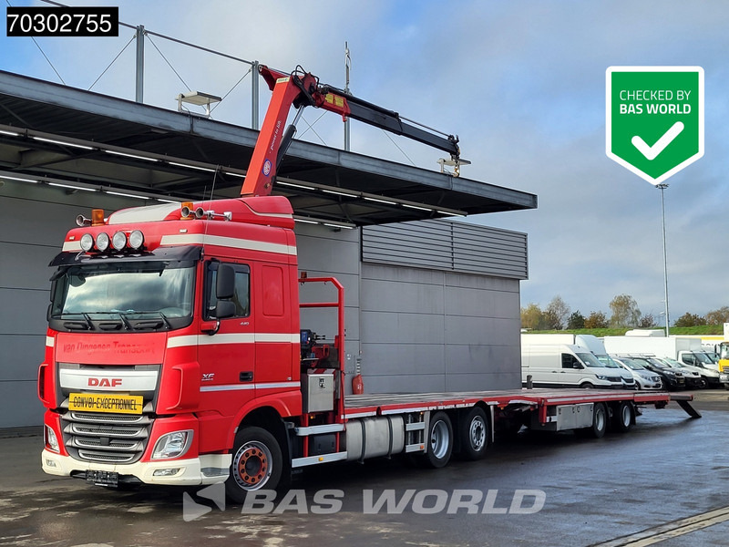 DAF XF 440 XF 6X2 NL-Truck Transporter APK HMF 900-K2 crane Winch Lift-Lenkachse Euro 6 - Грузовик, Автоманипулятор: фото 1 DAF XF 440 XF 6X2 NL-Truck Transporter APK HMF 900-K2 crane Winch Lift-Lenkachse Euro 6 - Грузовик, Автоманипулятор: фото 1