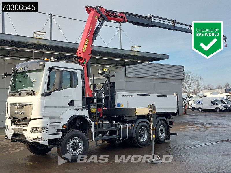 MAN TGS 28.520 6X4 NEW Palfinger PK24001 SLD 5 Kran 2-way tipper Retarder Lift+Steering Axle - Самосвал, Автоманипулятор: фото 1 MAN TGS 28.520 6X4 NEW Palfinger PK24001 SLD 5 Kran 2-way tipper Retarder Lift+Steering Axle - Самосвал, Автоманипулятор: фото 1