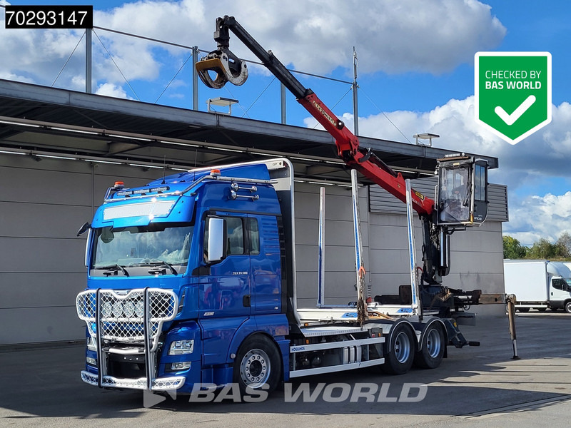 MAN TGX 33.580 TGX 6X4 XLX Palfinger M12L83 Retarder Navi Xenon Euro 6 - Лесовоз, Автоманипулятор: фото 1 MAN TGX 33.580 TGX 6X4 XLX Palfinger M12L83 Retarder Navi Xenon Euro 6 - Лесовоз, Автоманипулятор: фото 1
