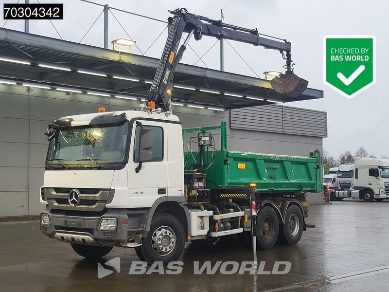 Mercedes-Benz Actros 2646 Actros 6X4 HIAB 122 BS-2 HIDUO Crane Kran 3-way tipper Big-Axle Euro 5 - Самосвал, Автоманипулятор: фото 1 Mercedes-Benz Actros 2646 Actros 6X4 HIAB 122 BS-2 HIDUO Crane Kran 3-way tipper Big-Axle Euro 5 - Самосвал, Автоманипулятор: фото 1