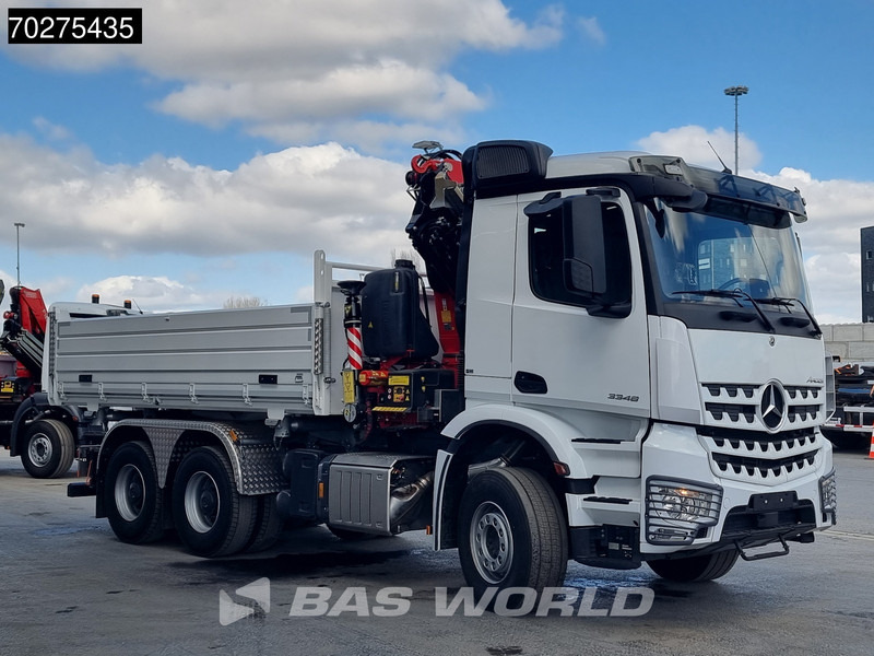 Mercedes-Benz Arocs 3348 6X4 Fassi F255A2.24 Kran Crane 9m3 3-Sided Tipper Big-Axle Euro 6 - Самосвал, Автоманипулятор: фото 3 Mercedes-Benz Arocs 3348 6X4 Fassi F255A2.24 Kran Crane 9m3 3-Sided Tipper Big-Axle Euro 6 - Самосвал, Автоманипулятор: фото 3