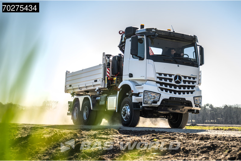 Mercedes-Benz Arocs 3348 6X6 Fassi F255A.2.24 xe-dynamic Kran Dreiseitenkipper Navi Euro 6 - Самосвал, Автоманипулятор: фото 5 Mercedes-Benz Arocs 3348 6X6 Fassi F255A.2.24 xe-dynamic Kran Dreiseitenkipper Navi Euro 6 - Самосвал, Автоманипулятор: фото 5