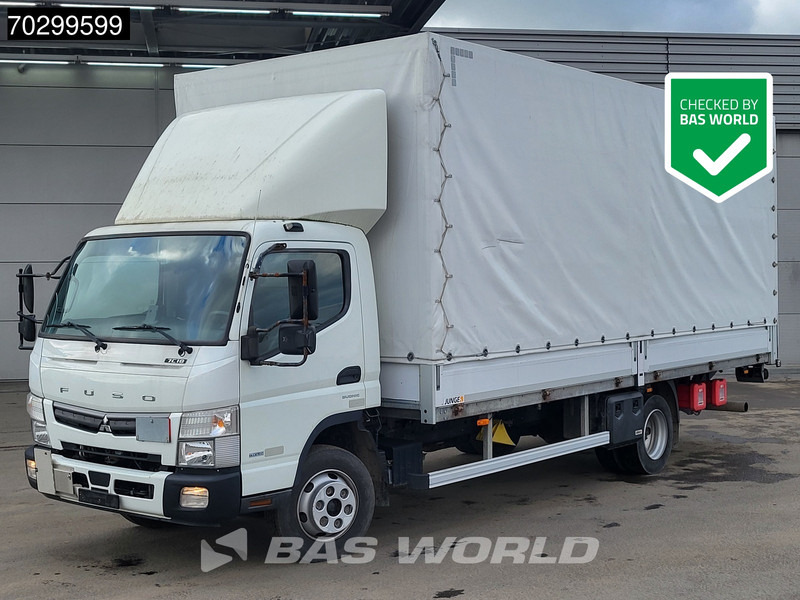 Mitsubishi Fuso 7C18 4X2 7.5tonner Curtainsider Ladebordwand Automatic Euro 6 - Тентованный грузовик: фото 1 Mitsubishi Fuso 7C18 4X2 7.5tonner Curtainsider Ladebordwand Automatic Euro 6 - Тентованный грузовик: фото 1