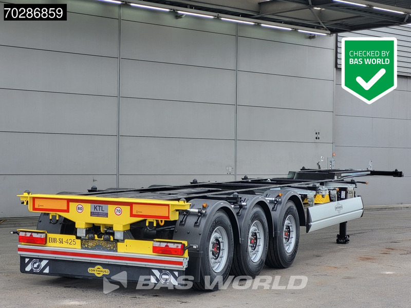 Orthaus TR 3 axles Mutli'45 Lift Axle Extendable SAF - Полуприцеп-контейнеровоз/ Сменный кузов: фото 1 Orthaus TR 3 axles Mutli'45 Lift Axle Extendable SAF - Полуприцеп-контейнеровоз/ Сменный кузов: фото 1