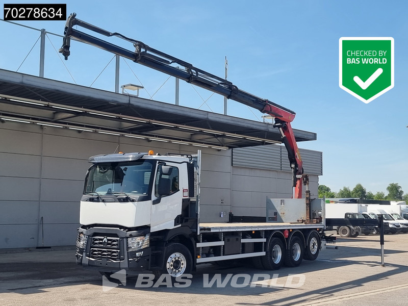 Renault C 480 8X4 Palfinger 24.001 SLD5 Kran Crane Lift-Lenkachse Euro 6 - Грузовик бортовой/ Платформа, Автоманипулятор: фото 1 Renault C 480 8X4 Palfinger 24.001 SLD5 Kran Crane Lift-Lenkachse Euro 6 - Грузовик бортовой/ Платформа, Автоманипулятор: фото 1